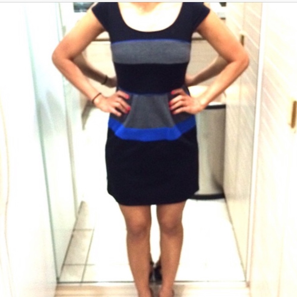 BCBGMaxaZaria color block dress